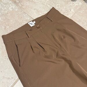 •• Princess Polly Brown Trousers ••
